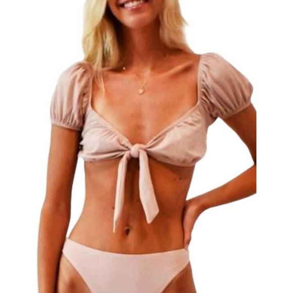 NEW OLIVE SURF the breelyn bikini top in sandy rose - Picture 1 of 3